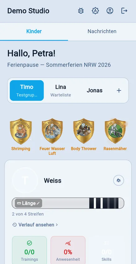 Fortschritt in der Mitglieder-App