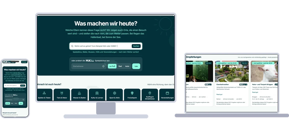 MIKIU auf mehreren Geräten.